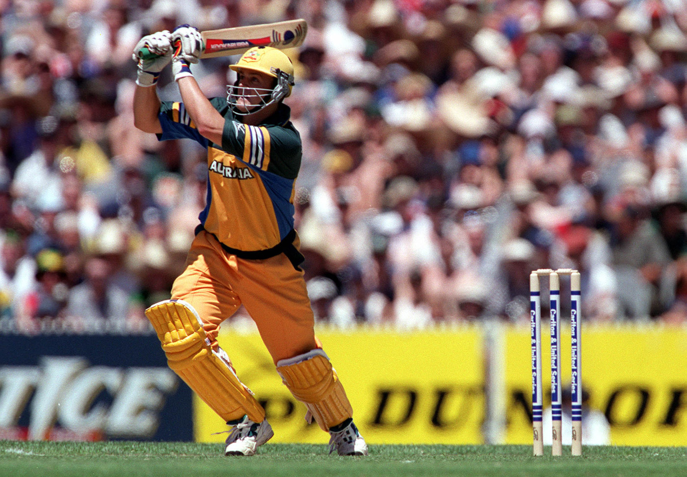 Cover every angle: Adam Gilchrist swung his bat differently in response to different deliveries