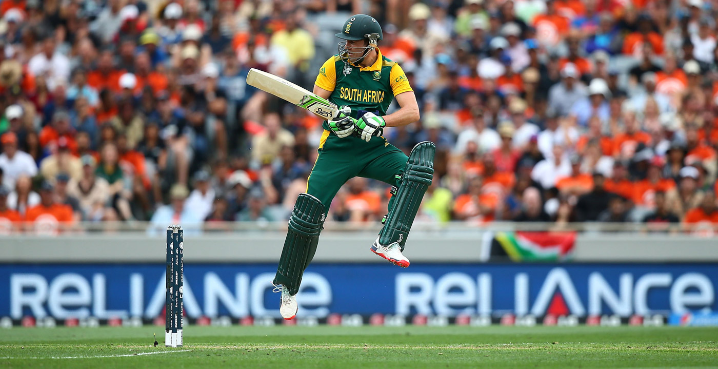 AB de Villiers jumps