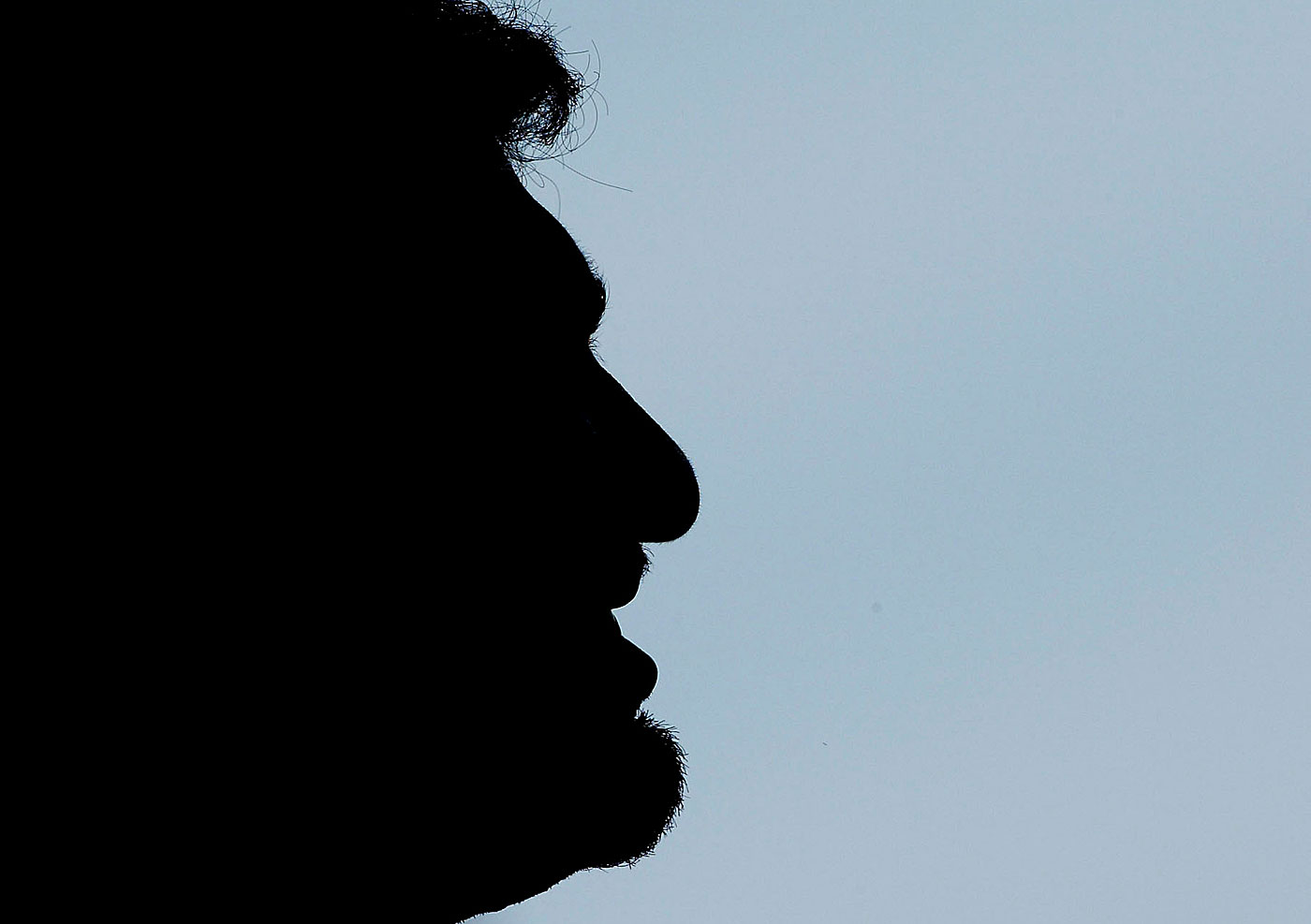 Silhouette of Muttiah Muralitharan