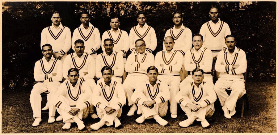 Jilani (back row, first from left) played on the animosity between captain Vizzy (middle row, fourth from left) and CK Nayudu (middle row, third from left) to earn a Test cap