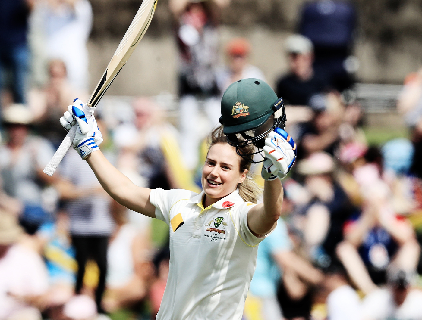 Ellyse Perry converted her maiden Test hundred into a double; her 213 not out is still the highest individual Test score by an Australia women's batter