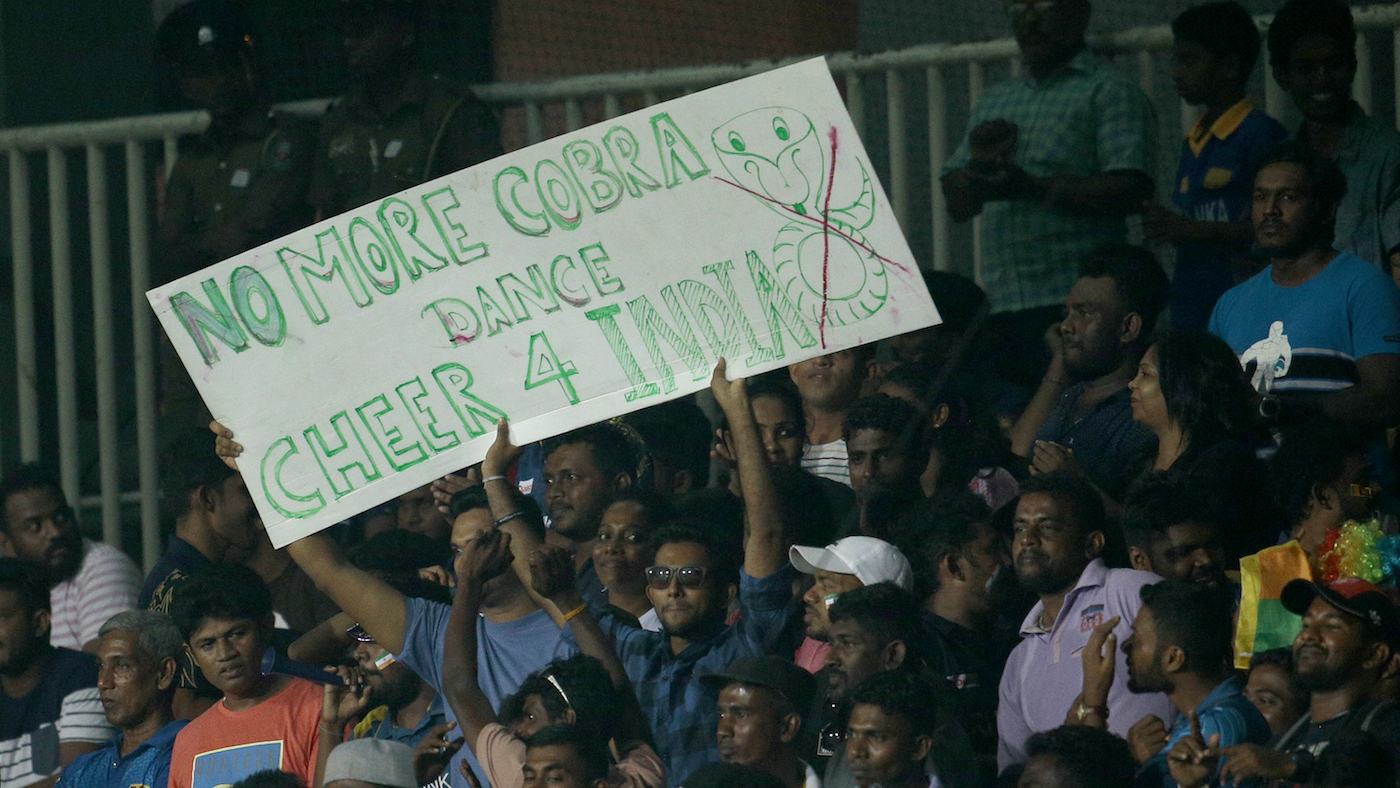 The Colombo crowd was antagonistic to Bangladesh because of the visitors' beef with the home team