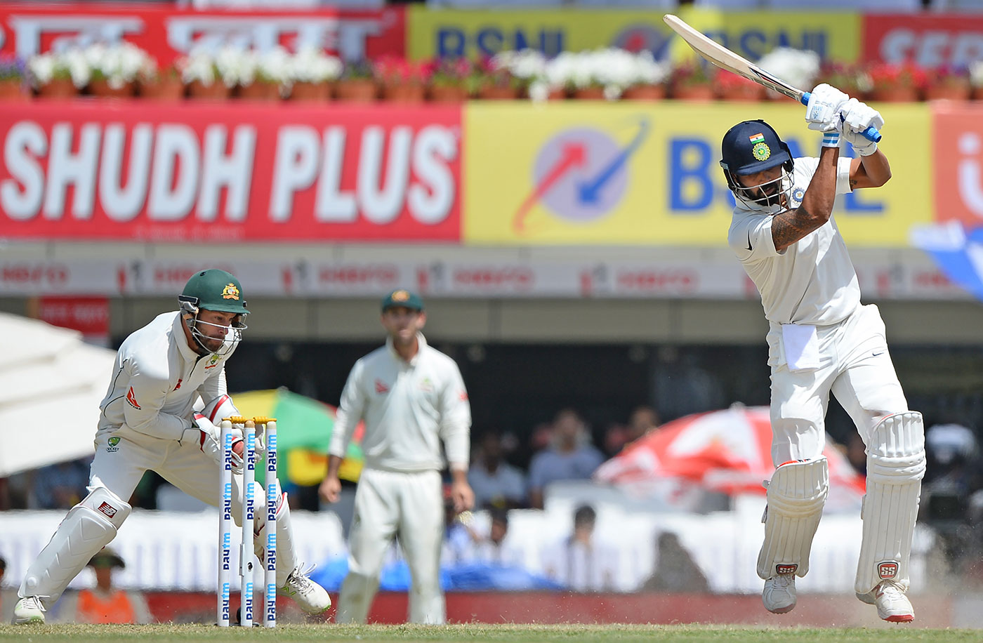 Easy wicket: Vijay has been known to carelessly lose his wicket to spinners when he's in good nick. He says: 