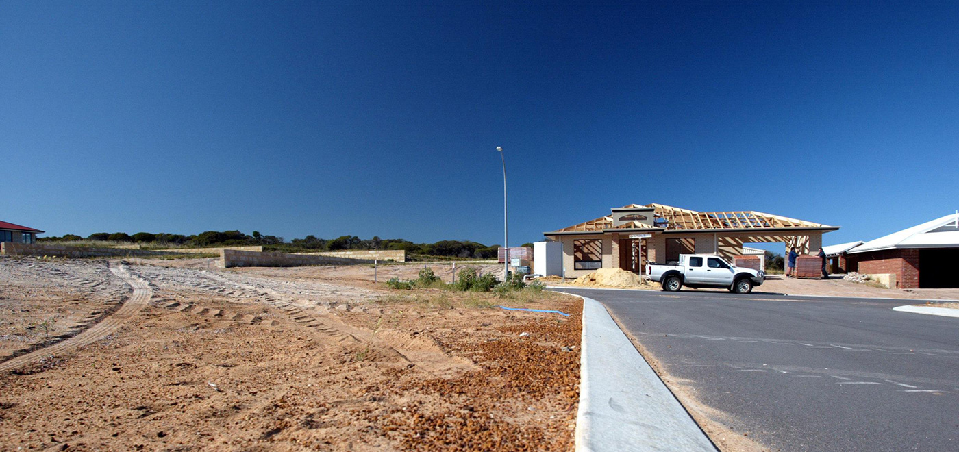 Geraldton, WA: you can smell the sea, not see it