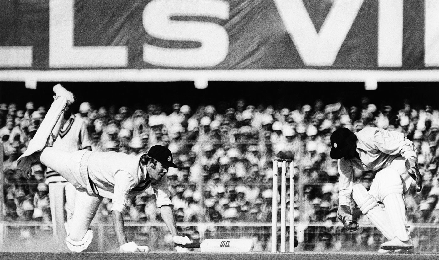Nearly run out in Delhi in 1976, on the tour when he captured hearts all over India