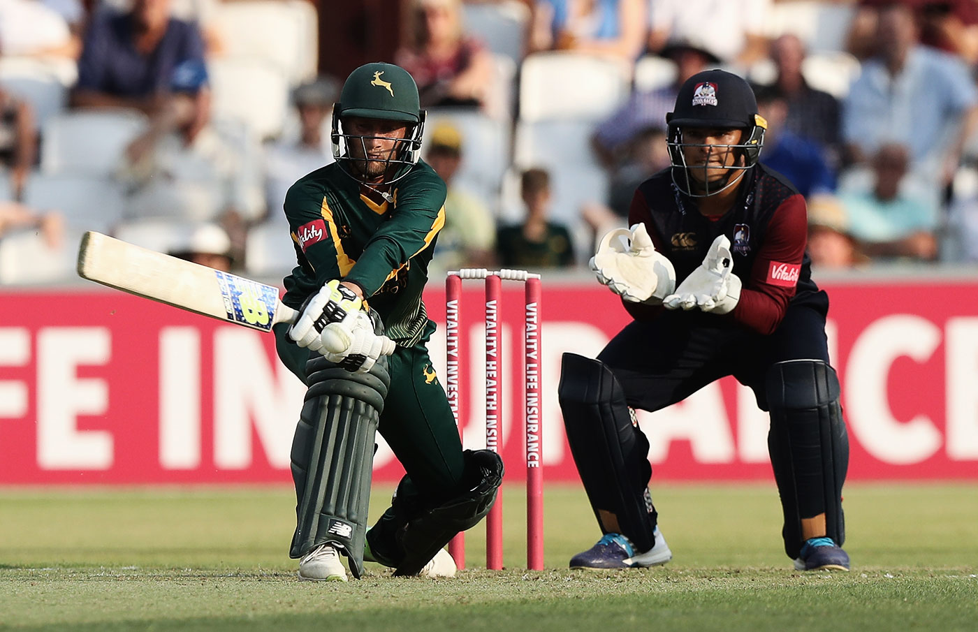 Teams like Nottinghamshire have taken the batting-heavy strategy one step further by having a specialist batsman at No. 8. If the top order flops, the middle and lower order can still salvage the innings