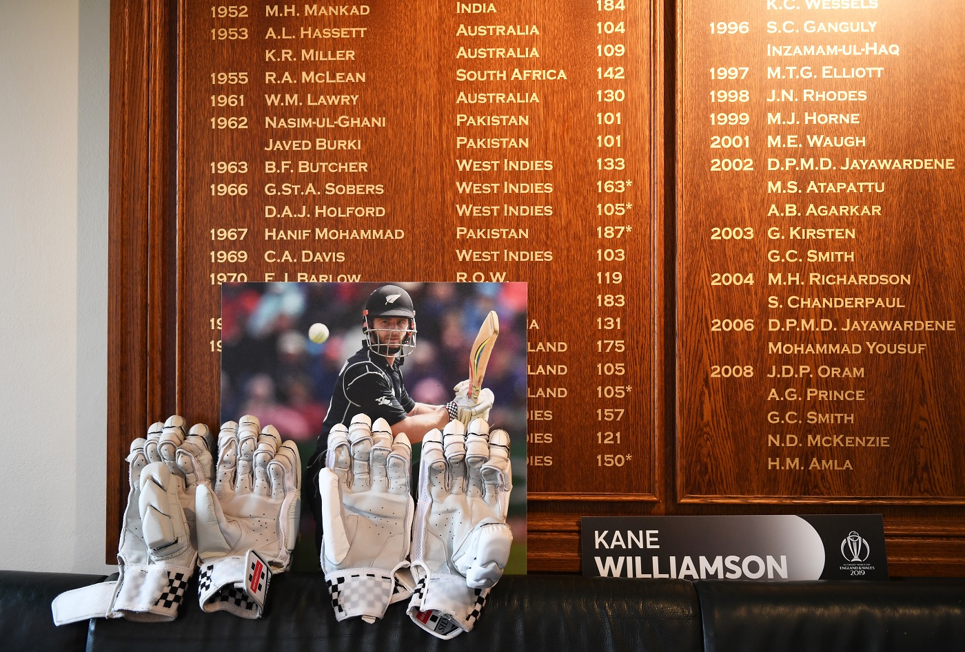 Williamson's corner in the dressing room