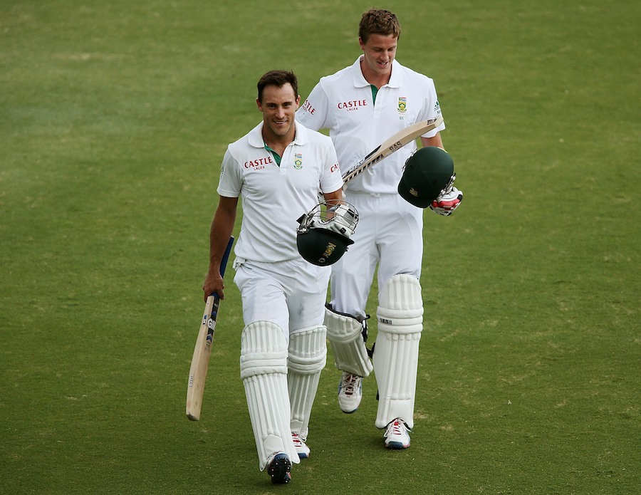 du Plessis announced himself in Tests with a stonewalling century on debut, against Australia in 2012