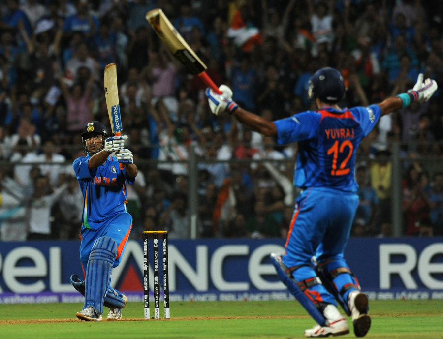Unspeakable horror (if you're Sri Lankan): Dhoni finishes the 2011 World Cup final