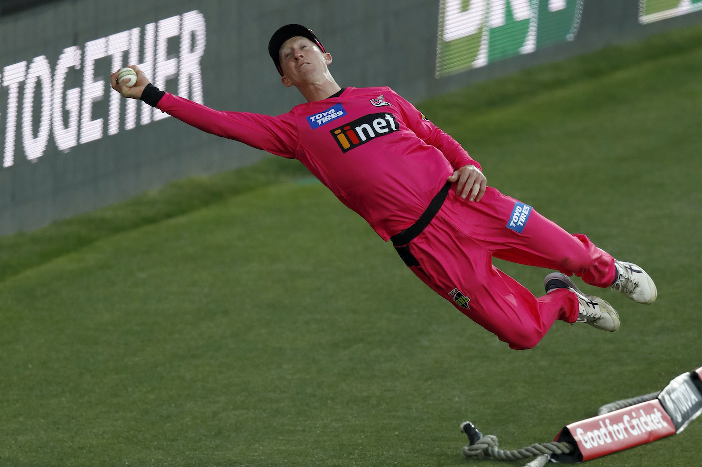 Jordan Silk pulled off an extraordinary save on the boundary