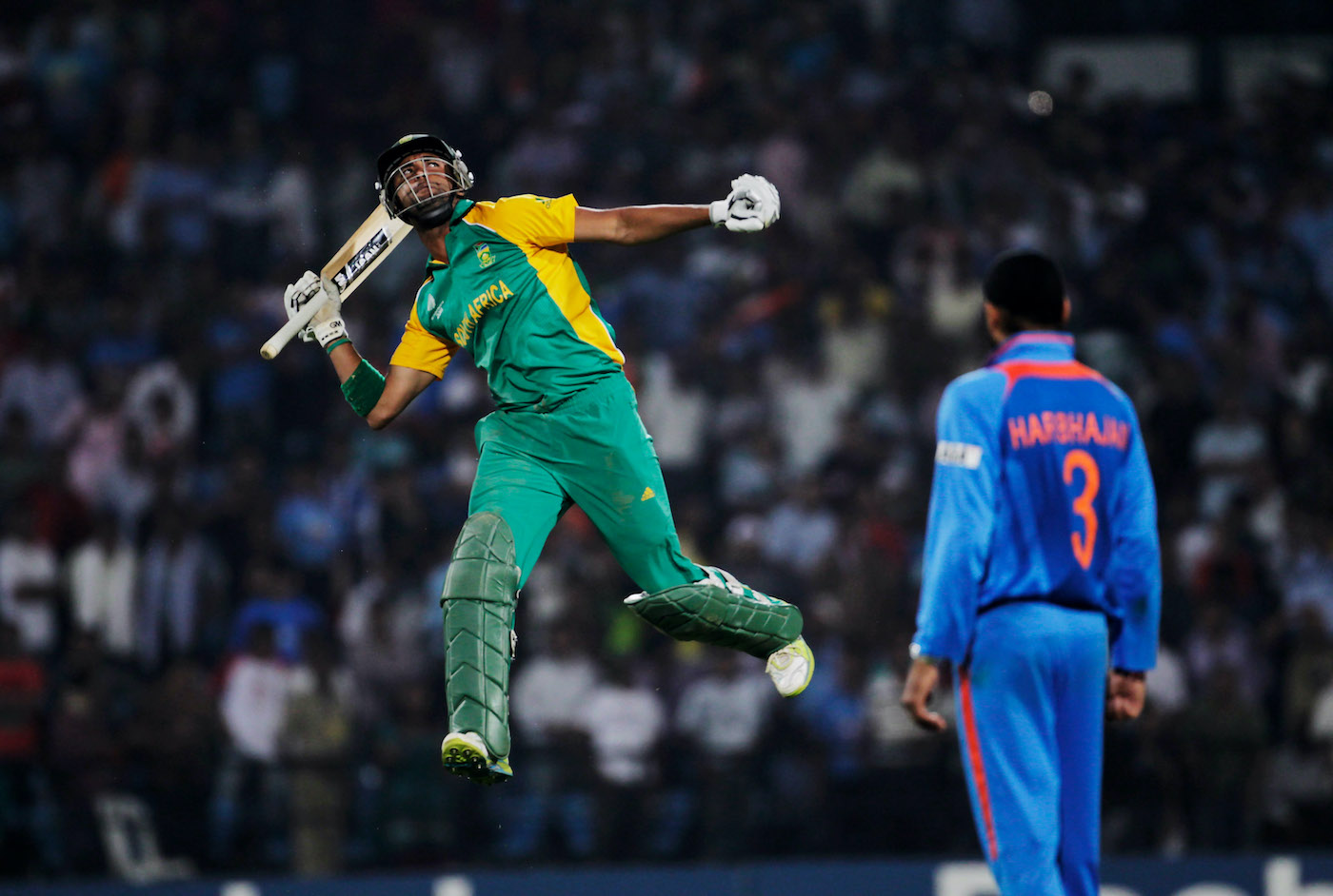 India's only defeat in the tournament came against South Africa, whom Robin Petersen took home in the last over