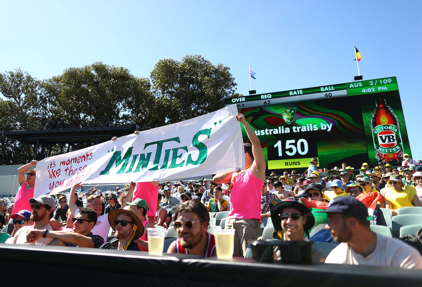 Bittersweet: Australian fans express their feelings about the South Africa captain's choice of saliva-generating accessory after he was pulled up for ball-tampering