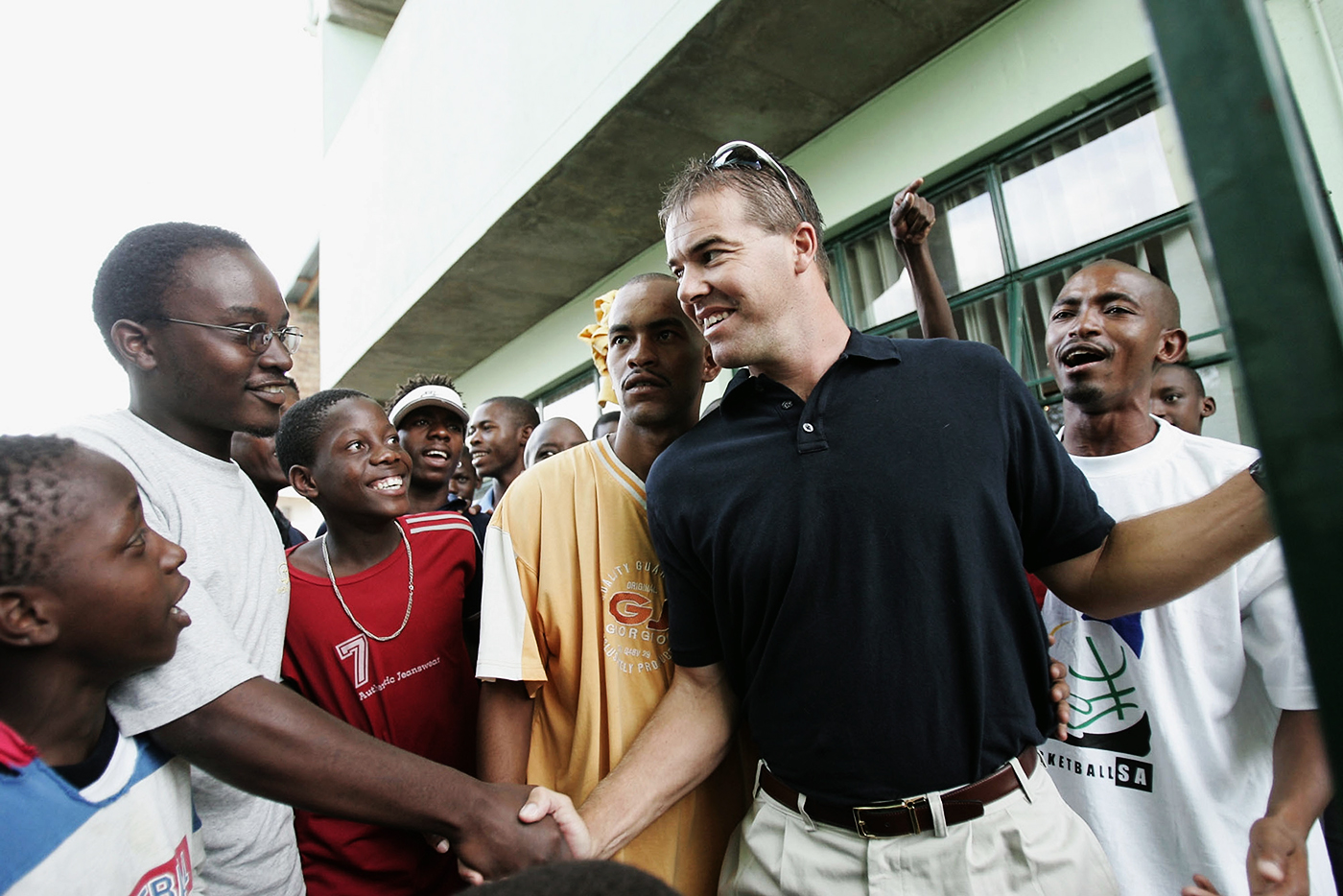 Home-town hero: Streak greets fans in Bulawayo in 2004