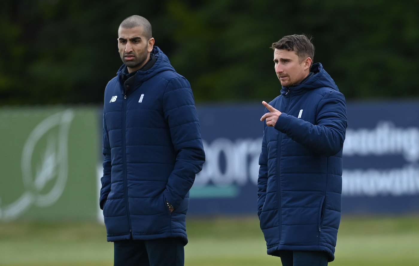 Eyes peeled, ears to the ground: Mo Bobat (left), England's performance director, with chief scout James Taylor