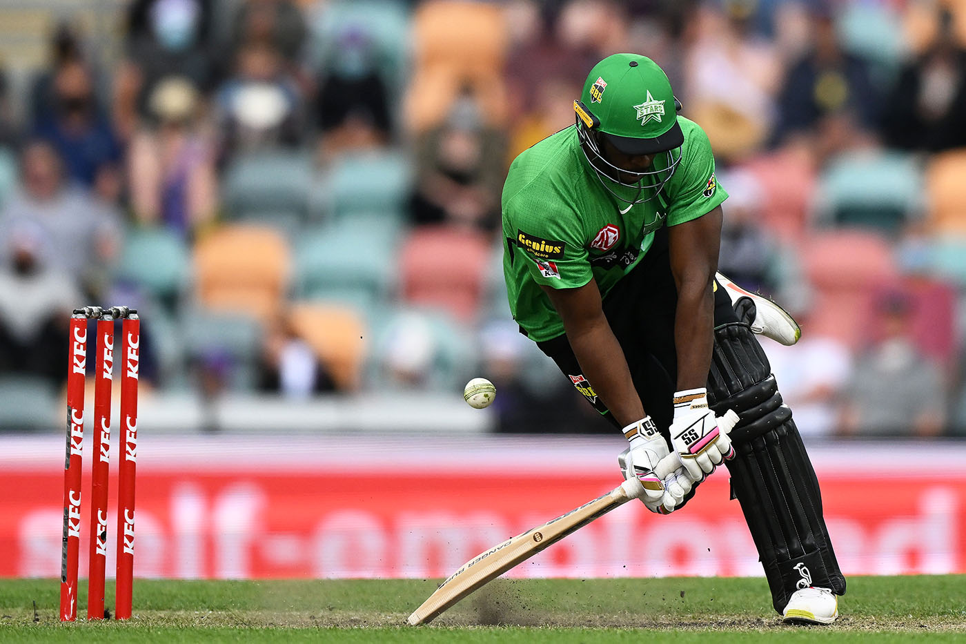 Russell's jam: the West Indian batter has set the bar for hitting