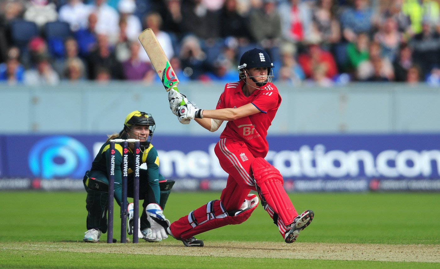 The big sweep: Australia could find no way around Lydia Greenway's batting in the white-ball games in 2013