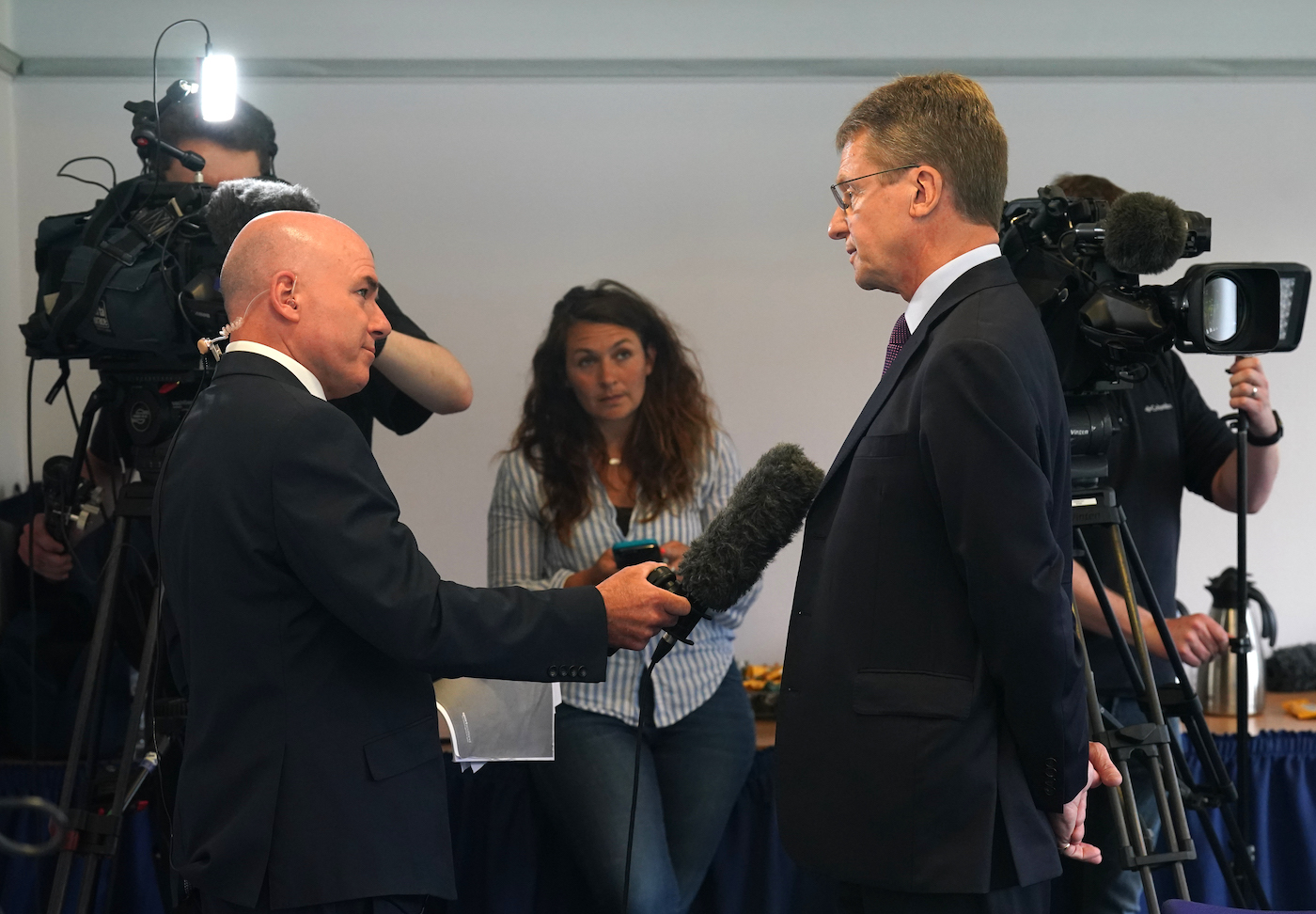 Gordon Arthur (right) was the interim Cricket Scotland chair when the Changing the Boundaries report was published. He was the second of two chairs the board has had since the start of 2022. A third is currently being sought
