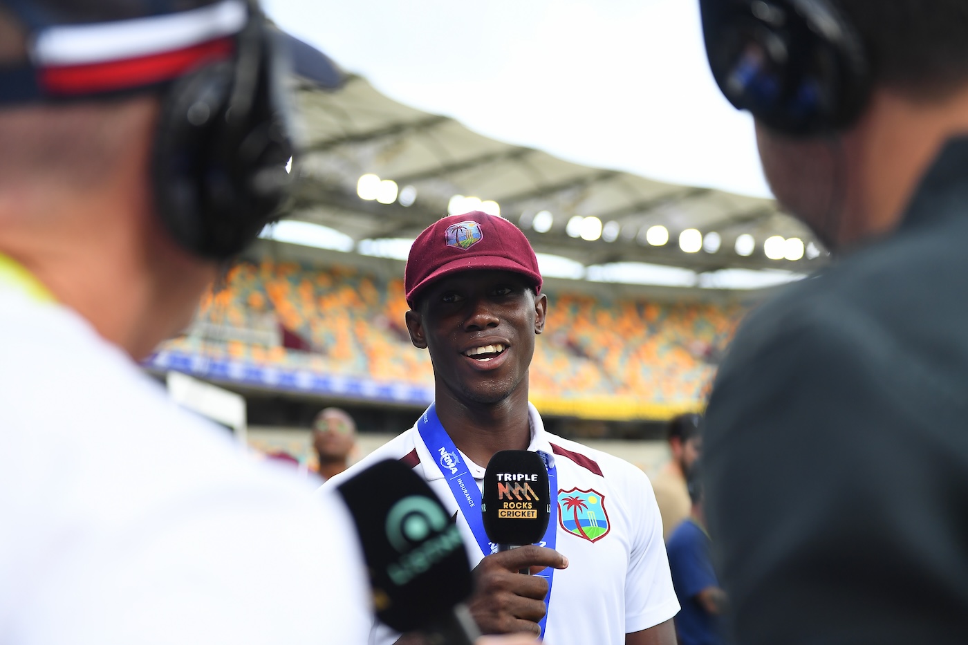 Tales of a terrific tearaway: Joseph speaks to the camera after his Brisbane heroics
