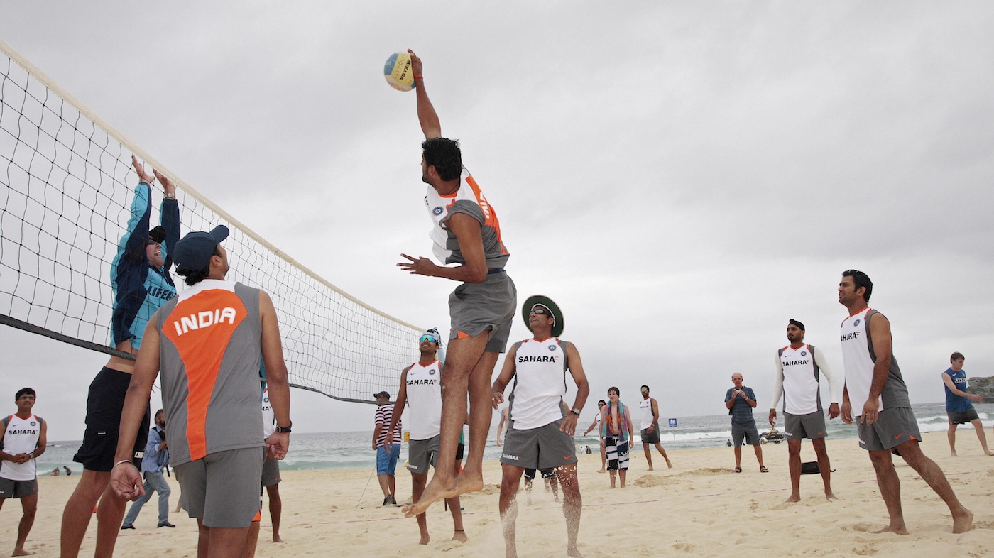 The Indian team sand up for themselves
