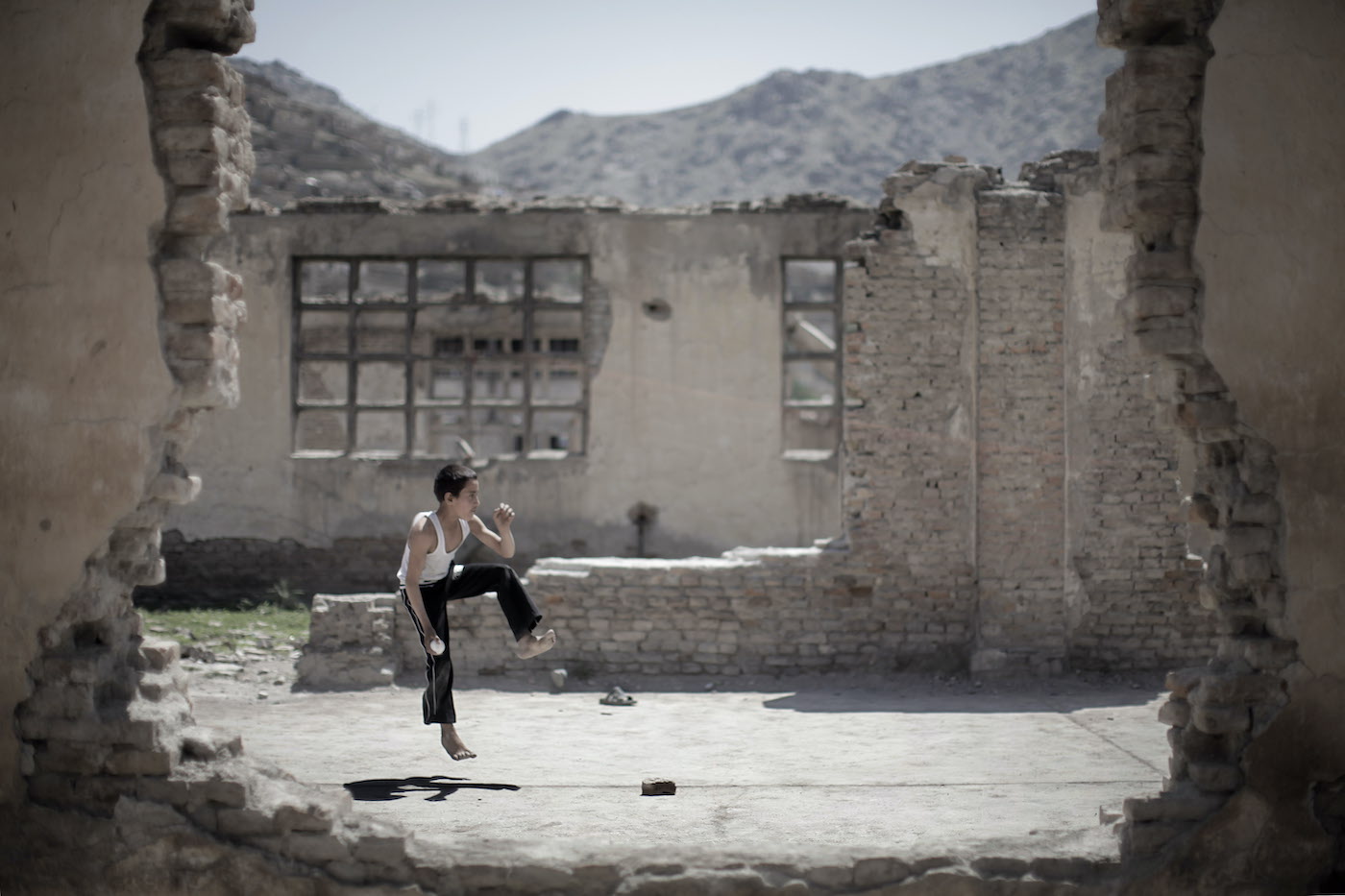 One man's ruin is another boy's playground on the outskirts of Kabul
