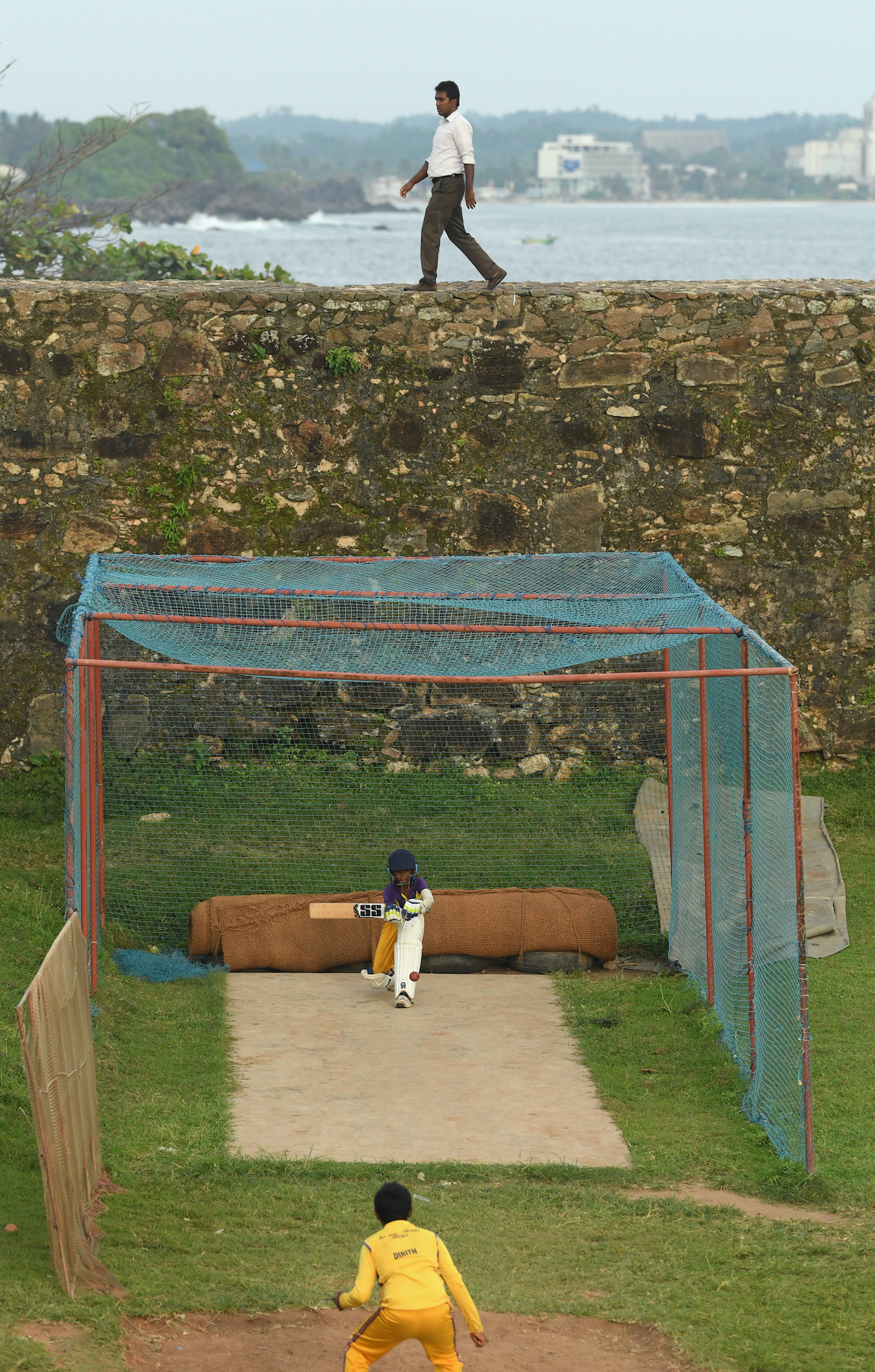 Sea wall, hit ball: there's no shortage of activities in and around Galle Fort